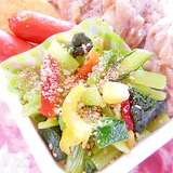 お弁当にも❤小松菜と彩り野菜の胡麻炒め❤